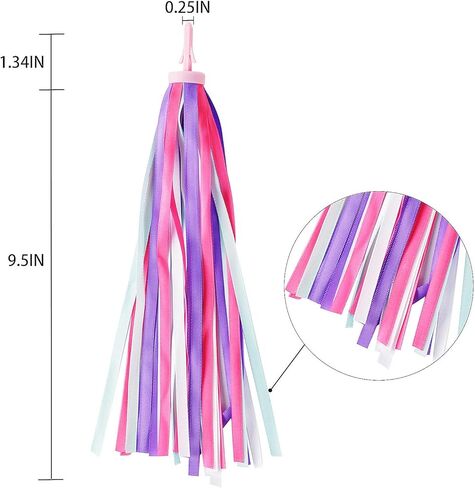 زوج واحد من Umatoll (قطعتان) لدراجات الأطفال، شريط شرابات ملون للدراجة للفتيات والأولاد، ملحقات مقود الدراجة المتوازنة in Kuwait