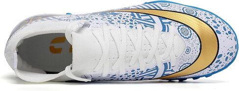 Boys Soccer Shoes Turf Youth Soccer Cleats Kids Spike TF High-Top Football Boots for Outdoor Training Club TF in Saudi Arabia