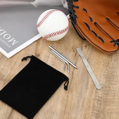 4pcs Baseball Lacing Needle Glove Lacing Needles Stainless Steel Baseball and Softball Glove Lacing Needles Shoelace Repair Kit Leather Lacing Needle Curved Needles Tool Mitt Repair and Relacing Kit in Saudi Arabia