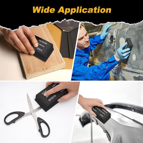 Nisorpa 7 قطع من مكعبات الصنفرة، مجموعة صنفرة جافة أو رطبة، كتل صنفرة مرنة من إسفنج EVA، هيكل تلقائي لأدوات الكي الخشبية والبلاستيك، بدون ورق صنفرة in Kuwait