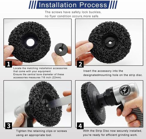 5 عبوات من أقراص تقشير الطلاء مقاس 4.5 بوصة لمطحنة الزوايا لتنظيف وإزالة طلاء الطلاء ولحامات الصدأ (115 مم × 22 مم) (4-1/2 بوصة × 7/8 بوصة) in Kuwait