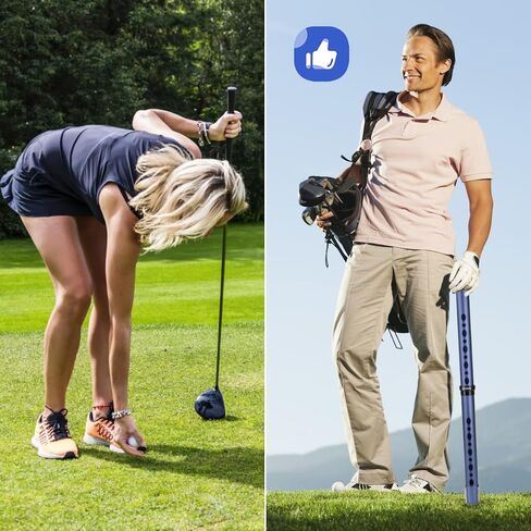 Golf Ball Picker Upper Aluminium Ball Retriever Tool Golf, Golf Ball Retriever Golf Ball Tube Collector, Pickup Tool Device for Men Women in Saudi Arabia