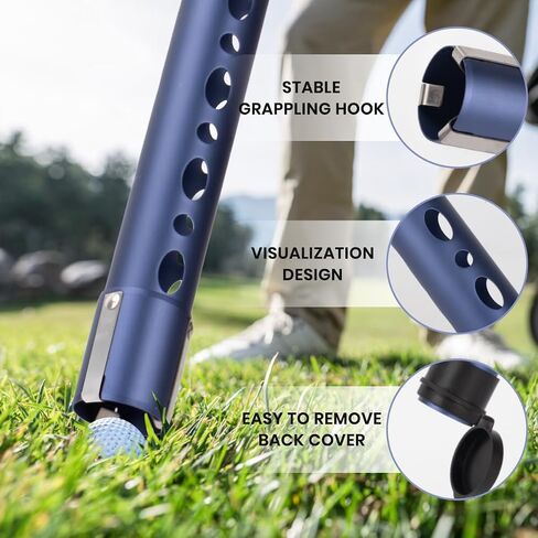 Golf Ball Picker Upper Aluminium Ball Retriever Tool Golf, Golf Ball Retriever Golf Ball Tube Collector, Pickup Tool Device for Men Women in Saudi Arabia