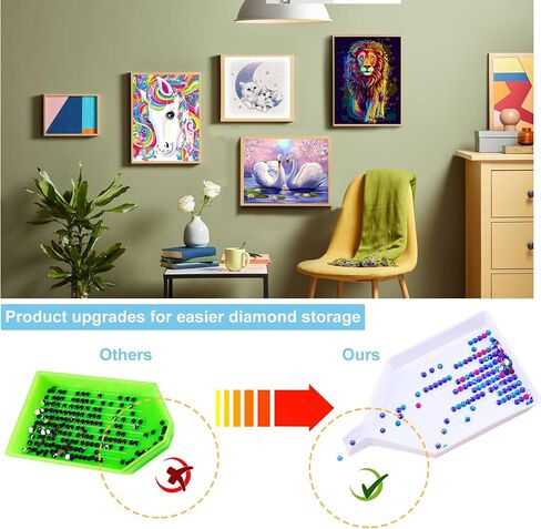 JensHant 12 Pack Angels Diamond Painting Kit for Adults Beginner Full Drill Diamond Painting with Multi Shaped Bright Diamond DIY Gem Painting Kit for Home Wall Decor(11.8x11.8in) in Saudi Arabia