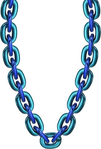 36 Inch Jumbo Fan Chain Necklace - Big Plastic Gameday Chain for Sports Fans - 45+ Color Options - Tailgate & Party Accessory in Saudi Arabia
