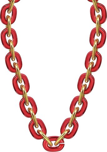 36 Inch Jumbo Fan Chain Necklace - Big Plastic Gameday Chain for Sports Fans - 45+ Color Options - Tailgate & Party Accessory in Saudi Arabia