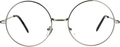 SA106 Womens Hippie Groove Oversize Clear Lens Metal Rim Eye Glasses in Saudi Arabia