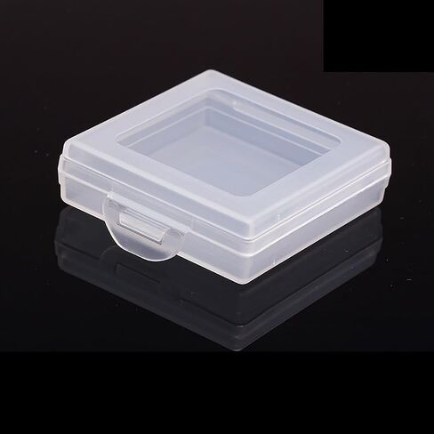 Farmer Mani 12 Pieces Square Empty Mini Clear Plastic Storage Containers with Lids for Tiny Items and Other Craft Projects.(1.85 x 1.85 x 0.32 inch) in Saudi Arabia
