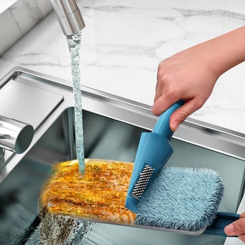 Microfiber Cleaning Mop, 360 Degree Rotatable Foldable Desktop Mop, 2pcs Replacement Mop Pad for Kitchen, Bathroom, Home,Windshield, in Saudi Arabia
