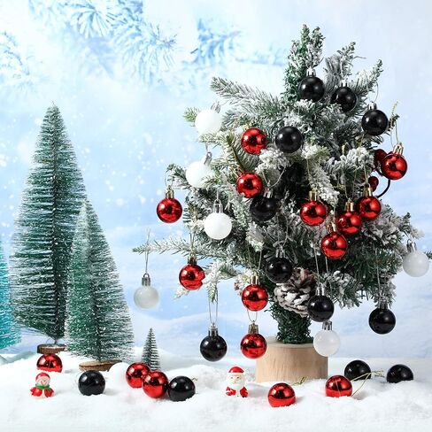 Sumind 48 Pieces Christmas Ball Ornaments Mini Shiny Multicolor Christmas Ball Ornament Xmas Miniature Ball Tree Decorations for Christmas Tree Party Holiday Decor (Multicolored,1.2 Inch) in Saudi Arabia