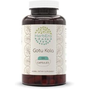 Gotu Kola 120 Capsules, 500 mg, Gotu Kola (Centella Asiatica) Dried Herb (120 Capsules)