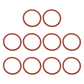 PATIKIL Silicone O-Ring 92mm OD 86mm ID 3mm Width, 10Pcs Metric VMQ Sealing Gasket Replacement for Plumbing Compressor Valves Repair, Red