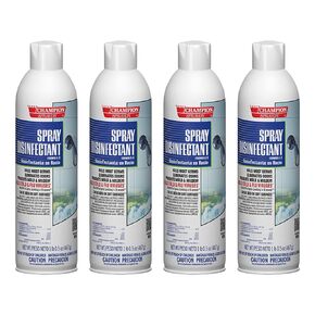 Champion Aerosol Disinfectant Original Scent. 4-16.5 oz. Net cans.