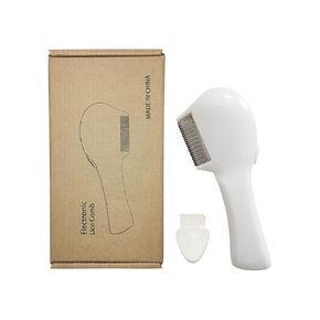 Upgraded Electric lice comb,Stainless Steel Louse and Nit Comb for Head Lice Treatment,Lice Combs for Thick Hair - Durable and Easy to Clean, 6.3in*2.5in, adults and children are applicable