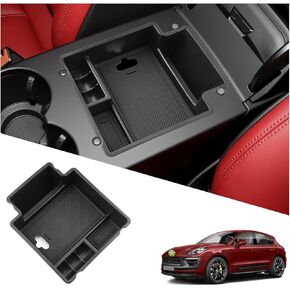 for Macan Accessories 2015+ Porsche Macan Door Storage Box 2015-2024 Porsche Macan Door Tray Organizer Secondary Storage Box Compatible with 2015-2021 2022 2023 2024 Porsche Macan S/T/GTS(4 Packs)