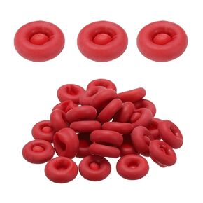 HARFINGTON 20pcs Caulk Caps Universal Fit Caulking Tube Caps Reusable Caulk Saver Cap Caulk Finishing Tool for Sealing & Preserving, Red