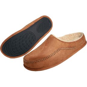 شباشب بدون كعب للرجال، أحذية منزلية مريحة للاستخدام الداخلي/الخارجي، شباشب واسعة بدون كعب in Kuwait