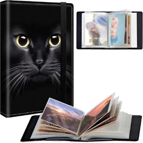 Small Photo Album 4x6 inch 120 Pockets Photos Pu Leather Cover Photo Albums With Elastic Band Design Cute Photo Album For Family Wedding Anniversary Travel - Shark Fish