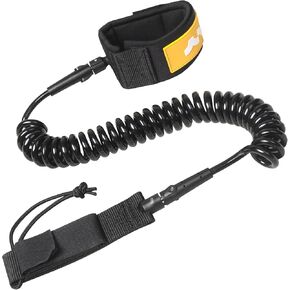 Mountocean Premium Coiled SUP Leash, 7mm Thickness Durable Stand Up Paddle Board Leg Rope,Wrist Strap Paddleboard Leash for All Types Surfboard Longboard,Paddle Board