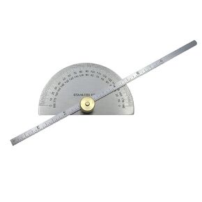 Depth Gauge with Protractor | Rond Head | Stainless Steel | 6-inch Steel Rule | Made in India