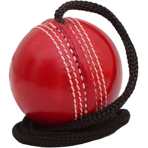 Hanging Cricket Ball for Traning, Knocking and Practice – Hanging Ball with Rope Threaded in Seam