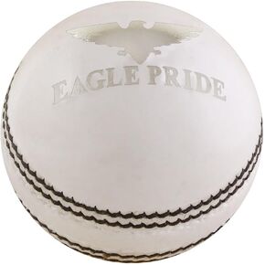 Eagle Pride Premium Hand-Stitched Leather Cricket Balls for Club, Practice, Test, One Day, and T20 Matches – Tanned Leather, Polished County Crown Match Balls, (156g / 5.5oz)