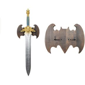 Solid wood wall-mounted sword rack, bat-type walnut solid wood sword rack, sword display wall-mounted rack, which can be adjusted and installed according to the size of the sword