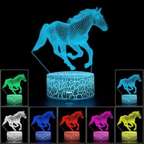 Night Light,3D LED Lamp,7 Color Light for Christmas Gifts,Gradual Changing Touch Switch USB Table Lamp for Holiday Gifts or Home Decorations (03)