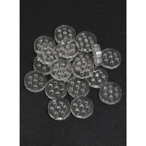 Heyous 20PCS 8mm Transparent Glass Screen Filter Glass Accessory Borosilicate Glass Honeycomb Hole Filter for Laboratory Filter