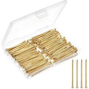 Mr. Pen- Hardware Nails, 120 pcs, 2 Inches, Gold, Small Nails for Hanging Pictures, Finishing Nails, Wall Nails for Hanging, Pin Nails, Hardware Nails, Assorted Nails, Galvanized Nails