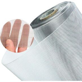 Xrrxy 20 Mesh Stainless Mesh Screen, 304 Stainless Steel Screen Roll 1mm Hole Sturdy Easy to Cut, Steel Woven Wire Mesh for Window Door Porch Patio Sliding Door Screening,60X300CM24X118INCH