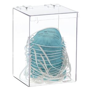 Omnimed Acrylic Face Mask Dispenser, Wall Mount, Clear