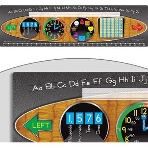 Really Good Stuff 24PK Zaner-Bloser Self-Adhesive Vinyl Desktop Reference Nameplate with Letters, Numbers, 120 Grid-Traditional Manuscript Name Tags