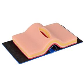 DIY Suture pad with Sturdy 5 Layers and Tensioned Arch System for DIY Wounds for Medical and Veterinary Students to Practice Suture Techniques on Silicone Skin Pad -Brown