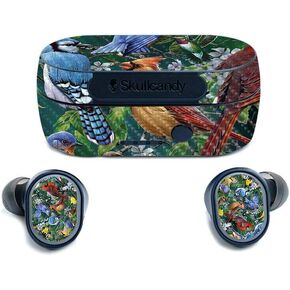 MightySkins Carbon Fiber Skin for Skullcandy Sesh True Wireless Earbuds - Backyard Gathering | Protective, Durable Textured Carbon Fiber Finish | Easy to Apply | Made in The USA
