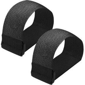 2 Pcs Leg Exerciser Traction Straps, Under Desk Elliptical Pedal Band for Seniors, Secure & Stability for Electric Ellipse Equipment, Peddler Foot Exercises Machine Home Office Accessories