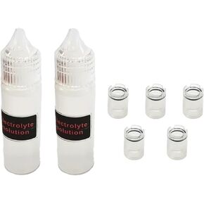 D.O. Membrane Set & Electrolyte Solution Dissolved Oxygen Membrane Block 5PCS & Electrolyte Solution 15mL*2 for AZ-86021 AZ-86031 Combo Water Quality Tester & AZ-8413 Dissolved Oxygen Pen