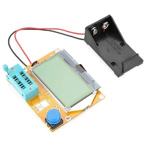 Capacitor Meter, Walfront LCD Graphical Checker Transistor Resistor Inductor Capacitor Meter Multifunction Tester
