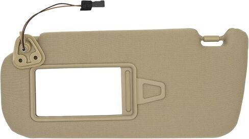 Passenger Right Side Sun Visor Compatible with Hyundai Elantra 2007 2008 2009 2010 Sun Shade with Light Replacement # 85202-2H110-4W Beige in Saudi Arabia
