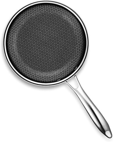 HexClad Hybrid Nonstick Frying Pan, 8-Inch, Stay-Cook Handle, Dishwasher and Oven Safe, Induction-Ready, Compatible with All Cooktops in Saudi Arabia