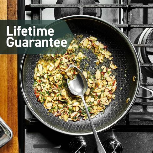 HexClad Hybrid Nonstick Frying Pan, 8-Inch, Stay-Cook Handle, Dishwasher and Oven Safe, Induction-Ready, Compatible with All Cooktops in Saudi Arabia