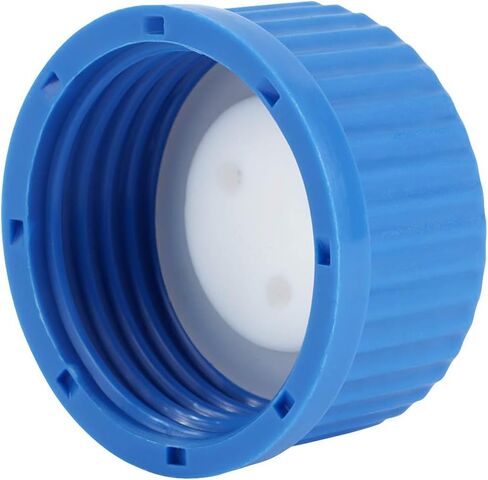 Moonetto Blue GL45 4-Port Safety Filling Cap with Four Holes for Glass Bottles, 1/8 Inch OD Tubing, Complete Kit (4 pc) in Kuwait