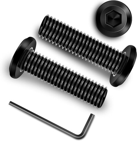 20Pcs M8 Bolt M8 x 30mm Flat Head Socket Cap Screw Bolts, M8 Screws Metric Bolt Kit, Stainless Steel Bolts 304, Black Oxide M8x1.25 Bolt by Marysino in Saudi Arabia
