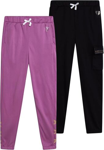 Body Glove Girls’ Sweatpants – 2 Pack Basic Active Fleece Joggers (Size: 7-12) in Saudi Arabia