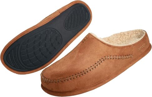 شباشب بدون كعب للرجال، أحذية منزلية مريحة للاستخدام الداخلي/الخارجي، شباشب واسعة بدون كعب in Kuwait