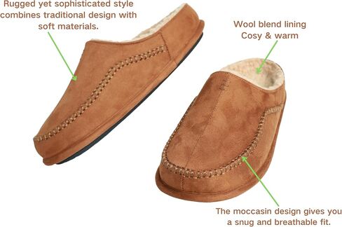 شباشب بدون كعب للرجال، أحذية منزلية مريحة للاستخدام الداخلي/الخارجي، شباشب واسعة بدون كعب in Kuwait