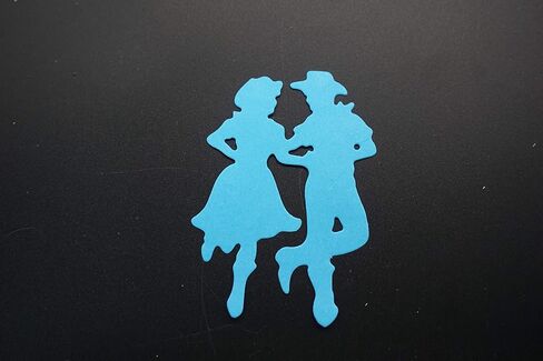 Metal A Group of People Played Musical Instruments Cutting Dies, A Couple Danced The Tango Die Cuts Embossing Stencils Template Mould for Card Scrapbooking and DIY Craft in Kuwait