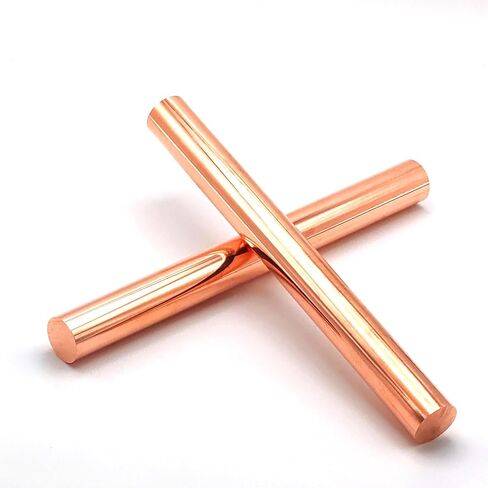 1pcs Pure Copper Round Rod 5/16inch Dia 7.87inch Length Bare Copper Metal Rod Solid Copper Rod Lathe Bar Stock for DIY Metal Crafts Metal Working Hobbies(200x8mm) in Kuwait