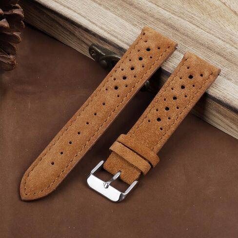 Suede Leather Watch Strap Band Rally Racing Watch Band 18mm 19mm 20mm 22mm 24mm New！ in Saudi Arabia