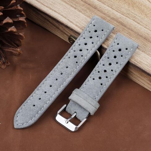 Suede Leather Watch Strap Band Rally Racing Watch Band 18mm 19mm 20mm 22mm 24mm New！ in Saudi Arabia